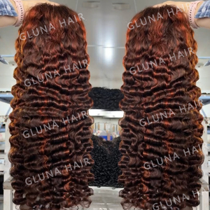 Parrucca con frontale in pizzo trasparente HD 13x4, <span class=keywords><strong>capelli</strong></span> ricci birmani grezzi, 100% <span class=keywords><strong>veri</strong></span> <span class=keywords><strong>capelli</strong></span> umani # <span class=keywords><strong>Parrucche</strong></span> color Borgogna 99J per Donne di Colore, Vendita all'Ingrosso - Product Image 3