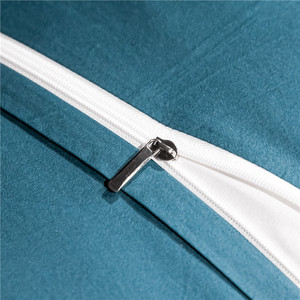 Satijn 100% Katoenen Dekbedovertrek Queen Size Luxe Borduurwerk Dekbed Hoes Beddengoed Set Leverancier - Product Image 6