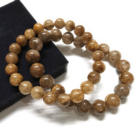 Bracelets en quartz rutile naturel de qualité supérieure, perles en cristal de quartz rutile entièrement argentées, en promotion
