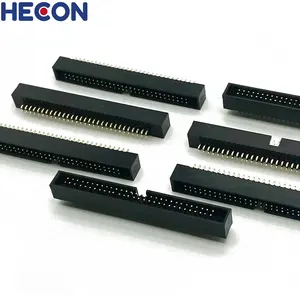 2.54mm 2.00mm 피치 박스 헤더 커넥터 더블 행 스트레이트 골드 도금 남성 커넥터 PCB 소켓 커넥터 박스 헤더