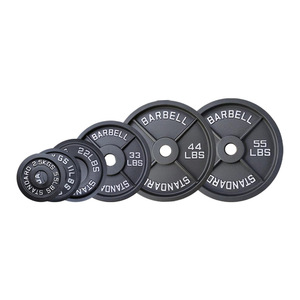 2024 Wholesale Hot Sales Gym Equipment Barbell Black Rubber Bumper Plates Weight Plates Bumper Plate Set Lbs - Product Image 2