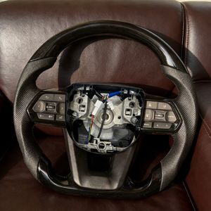 Volante de Coche en Negro Piano, Compatible con Toyota Hilux N70 N80 Fortuner Land Cruiser LC300 LC200 Prado LC79 <span class=keywords><strong>GR</strong></span>, Piezas Automotrices - Product Image 6