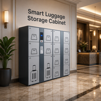 Casiers de rangement électroniques intelligents, résistants à la rouille, robustes et assemblés pour supermarchés, centres commerciaux et sites touristiques