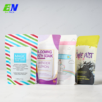 12oz blanc personnalisé imprimé café sacs d'emballage fermeture éclair emballage rétractable support pochette fenêtre PET Mylar aluminium Mascara en vrac