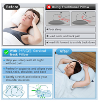 HNOS Ortho pä disches Kissen für Nacken-und Schulter schmerzen Memory Foam Nacken kissen Ergonomisches Schlaf-Zervix kissen