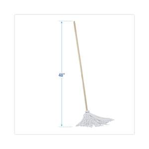 "16 Oz. <b>Microfiber</b> <b>Mop</b> Pad with Plastic Basket & Rectangle Shape for Effective Cleaning (6/Carton)" - Product Image 1