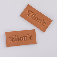 Logo de marque de gravure laser personnalisée patch de réparation en cuir gaufré étiquette vierge patchs en similicuir PU pour jean bonnet chapeau