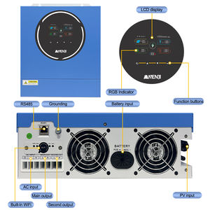 Inversor Solar Híbrido ANJ-4.2KW-24V-WIFI 24V On/Off Grid con Doble Salida 220/230VAC 120A 50/60Hz y Controlador de Carga Solar PV 60-500V - Product Image 1