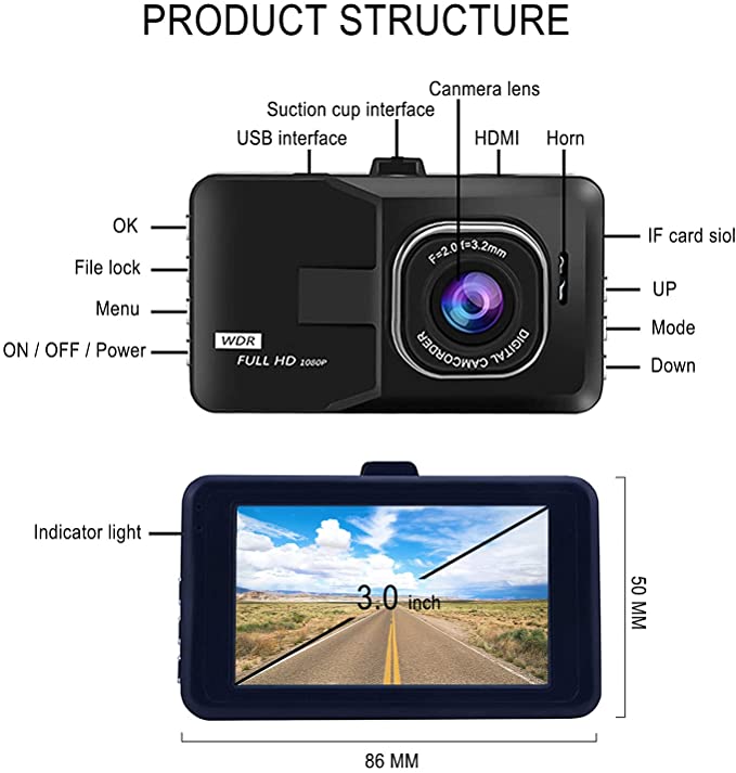 2022 Night Vision USB HD Dash Cam 1080P FHD Car Hidden Driving Recorder DVR Camera Auto Video WiFi ADAS G-sensor CAR BLACK BOX