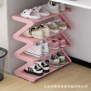 Étagère à chaussures en Z Wei Yi à 4 niveaux, autoportante, gain de place, solution de rangement pour dortoir - Product Image 2
