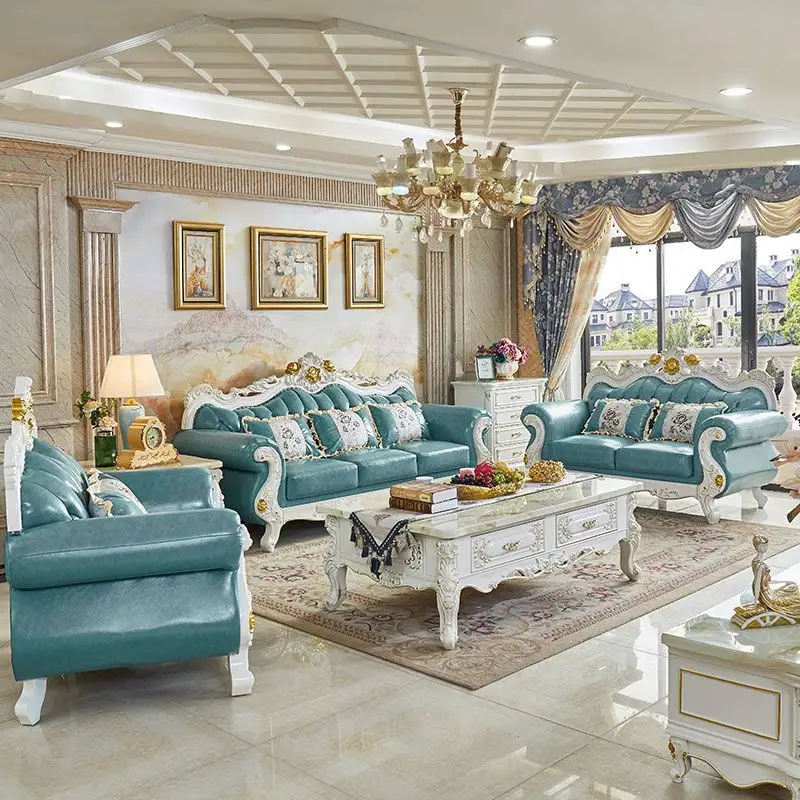 Прямая продажа с фабрики, диваны в европейском стиле, роскошный диван для гостиной, комбинированный диван с рамой из массива дерева