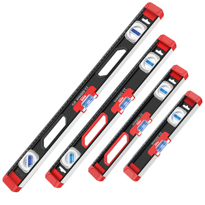 Niveau à bulle et jauge de niveau en alliage d'<span class=keywords><strong>aluminium</strong></span> magnétique - Précision de 0,5 mm/m, 300-1000 mm pour la construction et la <span class=keywords><strong>menuiserie</strong></span> - Product Image 1