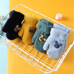 Enfants acrylique tricoté gant mitaine enfant Animal <span class=keywords><strong>mitaines</strong></span> bébé tricot enfants gants hiver - Product Image 4