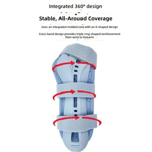 Attelle d'immobilisation du poignet en polyester avec support réglable pour la protection et la stabilisation des poignets pédiatriques - Product Image 5