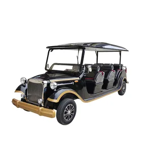 Electric Master Sightseeing Car Hotel Reception Scenic Area Tour Car Retro Car 11 Seats At A Low Speed