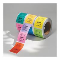 Etiquette de remerciement ronde en or à bas prix