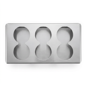 6 Hole 1/3 <b>Squeeze</b> <b>Bottle</b> Holder Commercial Kitchen Furniture Restaurant Kitchen Counter Restaurant Condiment - Product Image 1