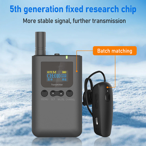 Chất lượng cao dài-khoảng cách không dây <span class=keywords><strong>intercom</strong></span> Tai nghe cho tour du lịch nhóm và nhà máy thăm - Product Image 2