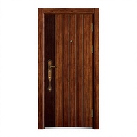 Porte intérieure en bois moulé HDF sur mesure, 6 panneaux creux, 36x96 pouces, économique
