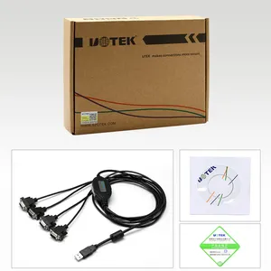 USB to 4-Port RS-232 Converter USB V2.0 USB to 4-Port DB9 Male Converter UOTEK