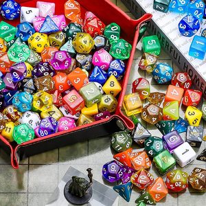 7 chiếc Bộ xúc xắc đa diện với màu sắc độc đáo để bàn phụ kiện DND chơi game RPG nhập vai ttrpg-D20 D12 D10 <span class=keywords><strong>d00</strong></span> D8 D6 D4 - Product Image 6