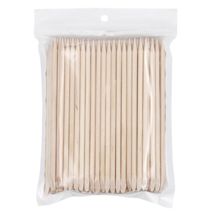 100 Piezas de Palitos de Madera de Naranjo de Doble Extremo, Empujador y Removedor de Cutículas, Herramientas de Manicura y Pedicura - Product Image 3