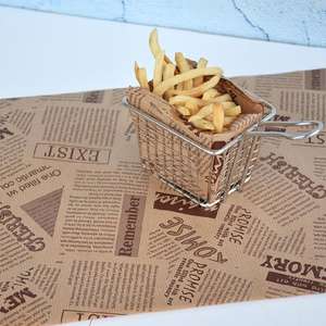 Boîtes d'emballage de poulet frit 9 pouces, 10 pièces, cuisine alimentaire, barbecue, sac à hamburger <span class=keywords><strong>pour</strong></span> aliments rétro - Product Image 4