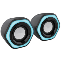 Altavoces Portátiles para Juegos con LED RGB de 2.0 Canales - Audio Compacto para Juegos de PC de Escritorio con Luz LED Colorida para Jugadores al por Mayor