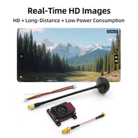 Émetteur vidéo pour drone FPV pour pièces de drone FPV RC DIY 2,5W 3W VTX 4,9G-5,8GHz 72CH Haute puissance avec coque en métal CNC
