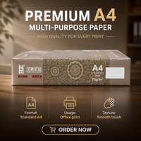 Papel de Copia A4 Premium Duradero de 75 GSM Blanco de Alto Brillo para Uso Diario en Oficina, Copias e Impresiones