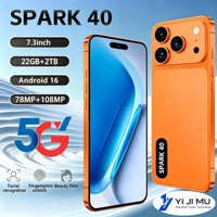 Smartphone TECON S26 Ultra Spark40 Deca Core 5G Android 16 7.3" 144Hz 108MP Caméra 8000mAh Batterie Double SIM GPS
