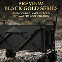 Vente d'usine : Chariot de camping pliable, chariot utilitaire pour la maison, le jardin et l'extérieur, chariot pliable avec roues