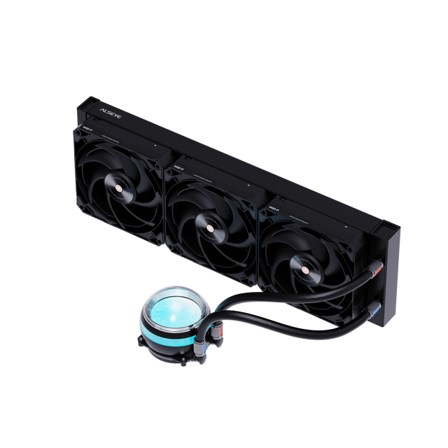 Alseye Real Tiem data Digital Display DIY videos and Photos AIO 360mm liquid cooler