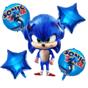 <span class=keywords><strong>Globos</strong></span> de aluminio de <span class=keywords><strong>Sonic</strong></span> para niños, decoraciones para <span class=keywords><strong>fiesta</strong></span> de feliz cumpleaños, juguetes para niños, ventiladores, suministros de aluminio - Product Image 1