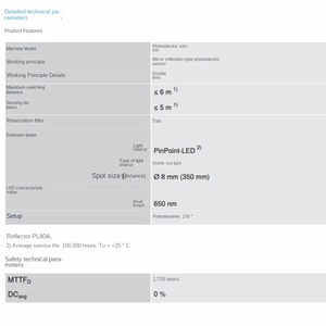 GL6-P4212 Đức bị bệnh hiện đại nhựa không thấm nước cảm biến quang điện New Original gương phản chiếu cho tự động hóa thiết bị - Product Image 4