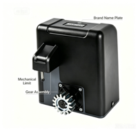 Moteur de portail coulissant OMKER DCK-136 avec système d'entraînement par crémaillère automatique pour portails métalliques industriels, conception chinoise, en acier inoxydable pour villas