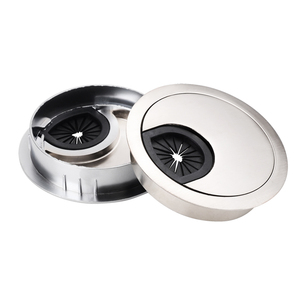 Penutup Lubang Multifungsi Modern Kontemporer dari Paduan Seng dengan Lubang Sekunder Berulir untuk Meja Komputer Rumah atau Kantor, Dekoratif untuk Kabel - Product Image 2