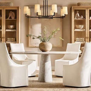 Tavolo da Pranzo in Marmo Stile Americano Moderno di Alta Gamma, Personalizzabile per Hotel e Ville, Vendita Diretta dalla Fabbrica - Product Image 2