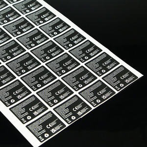 Custom Printed Silver PET Waterproof UV Heat Resistant Electrical Switch Sticker Roll <b>Labels</b> for Electric Kettle <b>Packaging</b> - Product Image 1