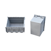JOIN Vente chaude de haute qualité 600*400*415mm caisses de stockage empilables caisses en plastique avec couvercle