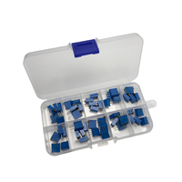 Kit de potentiomètres réglables 3296W, 50 pièces, 10 types, 500R-1M, résistance variable de haute précision pour composants électroniques