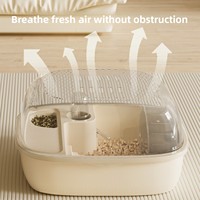 Fournitures pour animaux de compagnie, cage en plastique pour hamsters syriens dorés, habitat de luxe portable avec intérieur spacieux, vente en gros d'usine