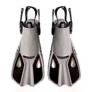 Aleta DE BUCEO cómoda para niños, precio al por mayor, aleta flotante corta, entrenamiento personalizado, <span class=keywords><strong>aletas</strong></span> de buceo, correa ajustable - Product Image 5