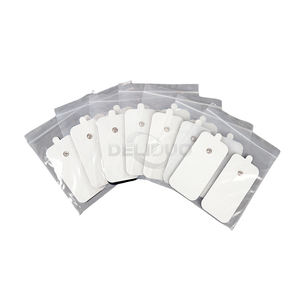 Elektroda 50x90mm tidak ditenun bantalan elektroda Pigtail pemijat Nadi elektronik bantalan elektroda Film hidrogel untuk perekat puluhan - Product Image 2