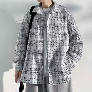 <span class=keywords><strong>Veste</strong></span> à carreaux tendance <span class=keywords><strong>chic</strong></span> pour <span class=keywords><strong>homme</strong></span>, nouvelle collection printemps, style ultime, <span class=keywords><strong>veste</strong></span> décontractée ample à manches longues, vestes pour <span class=keywords><strong>homme</strong></span> - Product Image 1