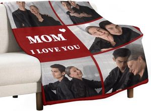 Couverture en polyester 100% imprimée personnalisée couvertures avec photo personnalisées pour maman <span class=keywords><strong>papa</strong></span> petite amie femme mari lit avec personnage - Product Image 3