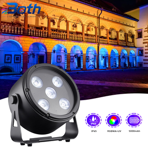 5x18W Wireless Battery Powered LED Par <b>Light</b> IP65 Outdoor Stage Wash <b>Light</b> with DMX Control - Product Image 1