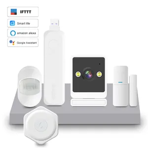 Tuya Smart Home Security System Wireless Anti-theft Device Alarm System Kit Phone Notification Works With Alexa Google