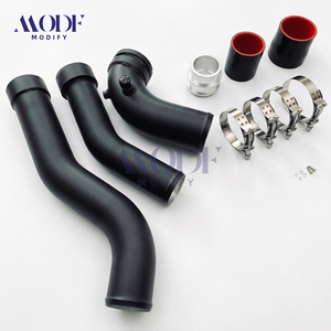 Kit Pipa Pengisian Aluminium Berkinerja Tinggi untuk BMW N20 <span class=keywords><strong>2</strong></span>.0T Seri-F |   Flens CNC Machined & Anodized Matte Black - Product Image 2