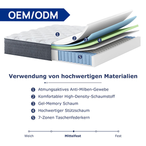 <span class=keywords><strong>Matelas</strong></span> Personnalisé OEM/ODM Mobilier <span class=keywords><strong>de</strong></span> Chambre Luxe Double Orthopédique Taille King Hybride Compressé sous Vide - Product Image 3